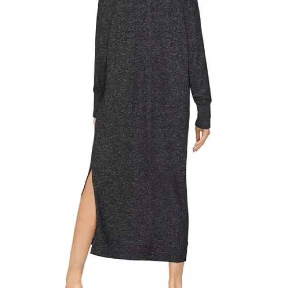 NWT Donna Karen Sweater Knit Caftan Sleep Shirt Night Gown Lounge Wear Sz XL - Picture 4 of 9